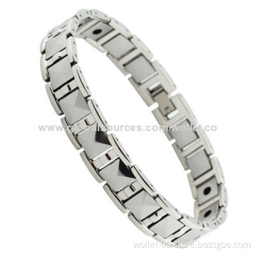 Hot selling popular and health design Tungsten bracelet with Bio magnetic, suitable for all ages